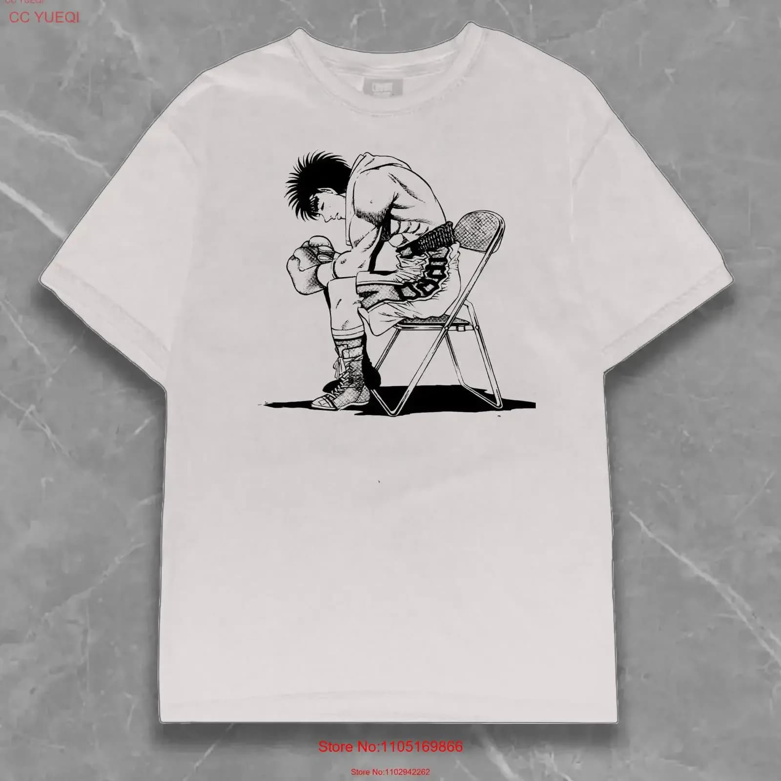 Anime Boxing T Shirt Guanti Hajime No Ippo Kamogawa Palestra Makunouchi Kbg Vintage vintage lavato leggermente allungato unisex homme