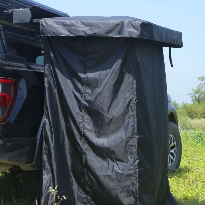 Tenda Doccia/Bagno Laterale per Auto con Doppio Guscio in Alluminio per Campeggio Esterno