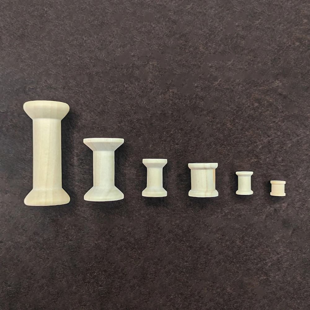 5/10 pz Bobine di Legno Bobine di Legno Naturale Bobina Retro Spago Strumenti FAI DA TE Doll Making Mestiere Accessori Per Cucire Ricamo 12mm-80mm