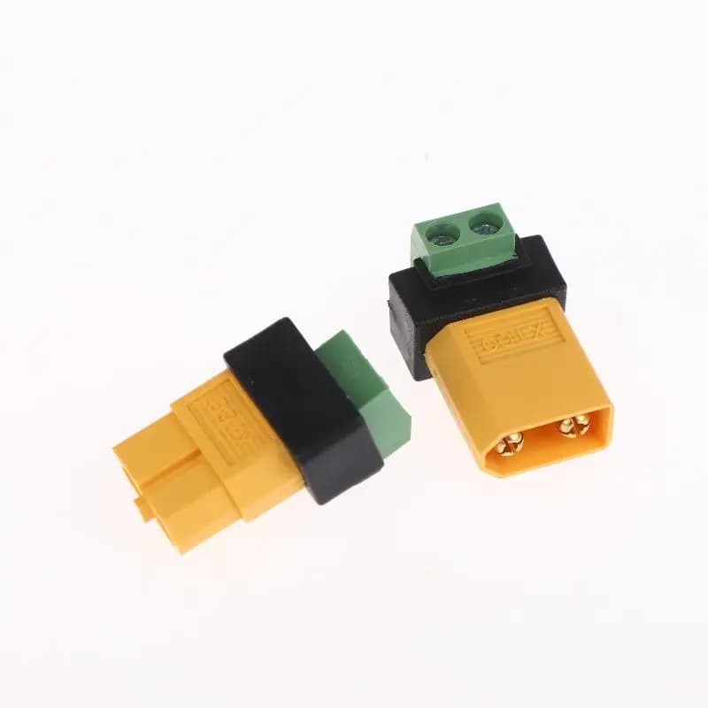 New! XT60 Male Female To 2Pin Terminal Adapter Solderless Charging Connector For UAV Balance Charger Solar Panel Model Devices