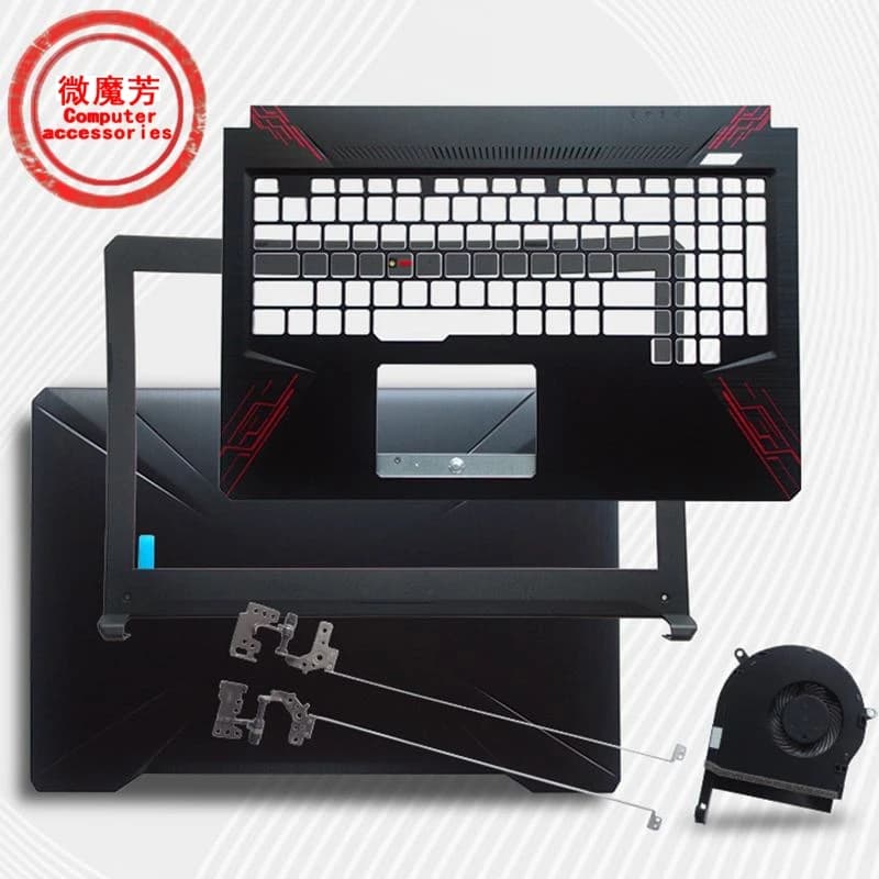 NEW For ASUS FX80/G/GD FX504/G/GD/GE FZ80G ZX80 MW504G Laptop LCD Back Cover/Front bezel/Hinges/Palmrest/Bottom Case 47BKLLCJN70