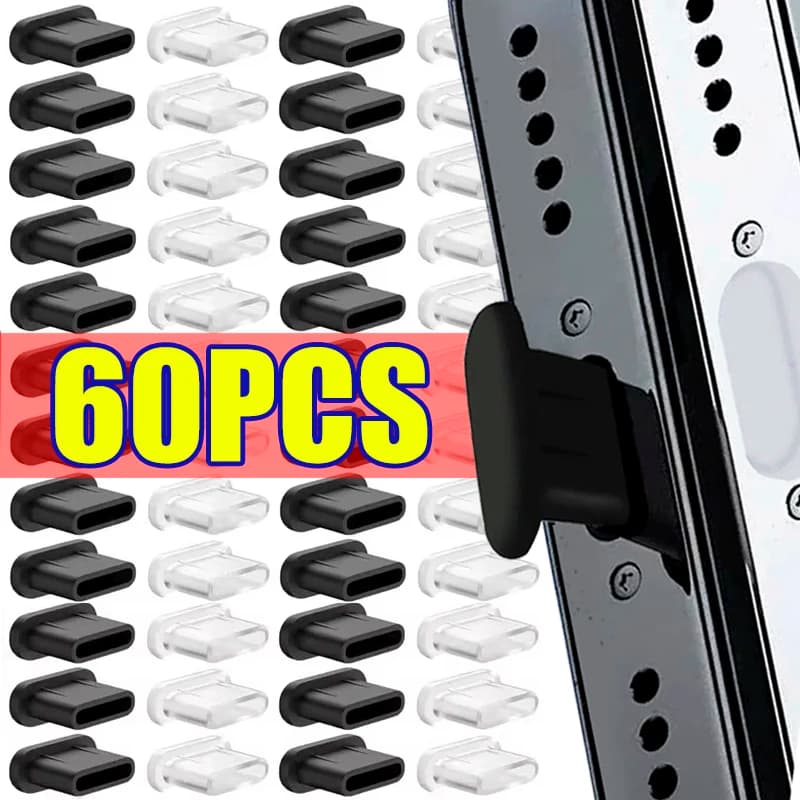 Tappi antipolvere in silicone di tipo C Protezione porta di ricarica del telefono Tappo antipolvere per Samsung Iphone 17 16 15 Pro Max 15 Plus Xiaomi Huawei