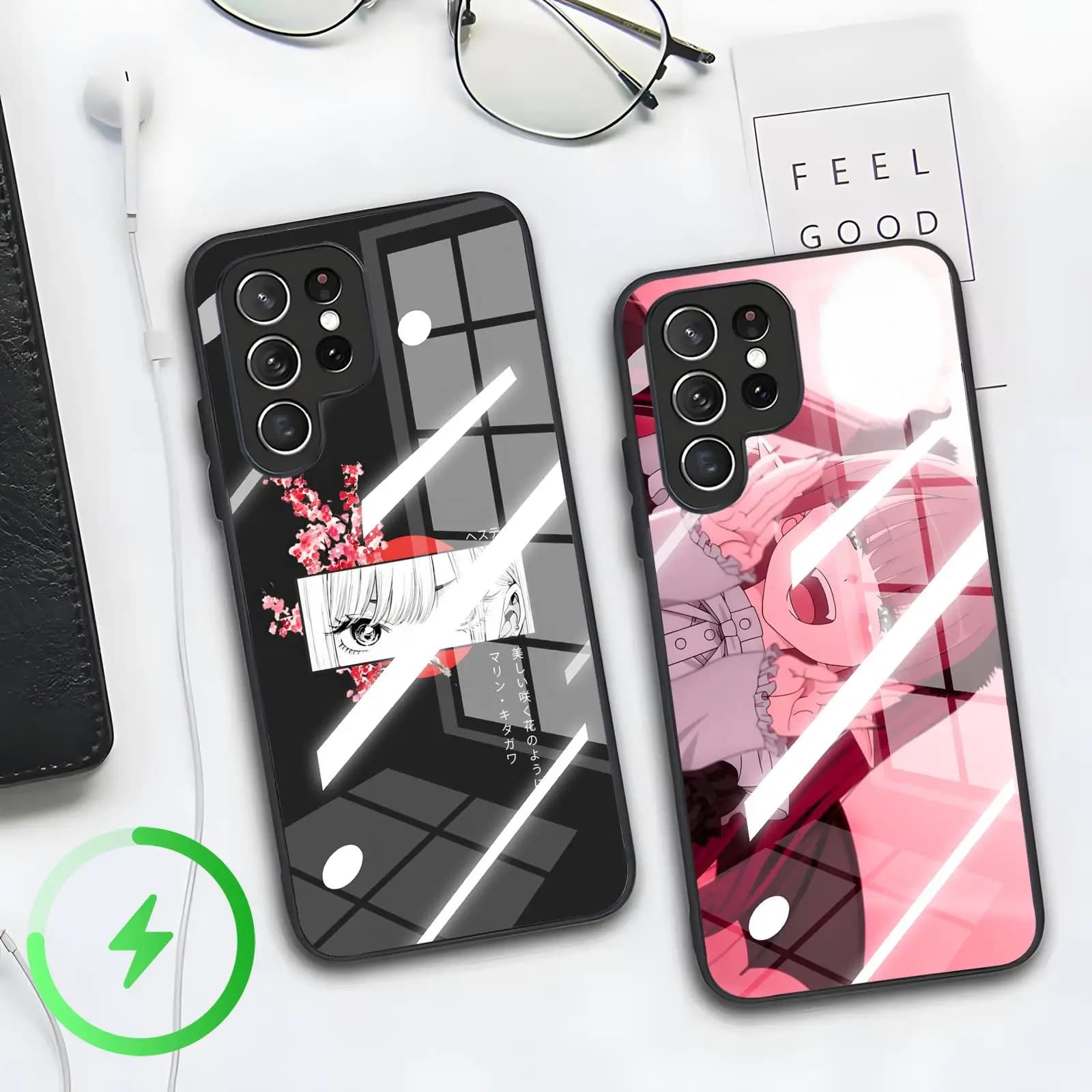 Anime My Dress-Up Darling Phone Case For Samsung S26 S25 S24 S23 S22 S21 Plus Ultra Note20 Magnetic Glass Phone Case
