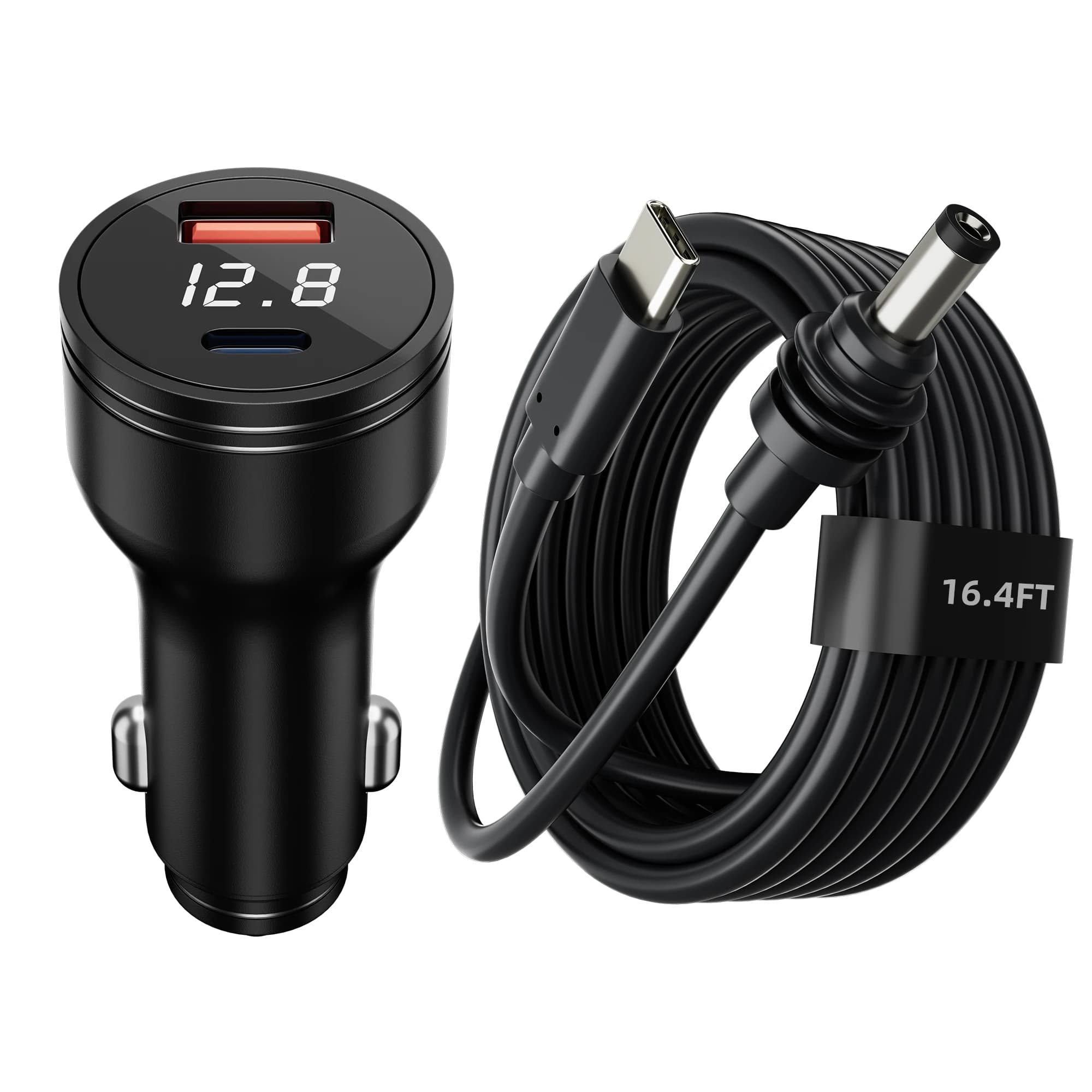 Adattatore per Auto Starlink Mini con Convertitore Step-Up + Cavo di Alimentazione USB C Starlink Mini 5M PD140W 12V-24V Adattatore per Accendisigari