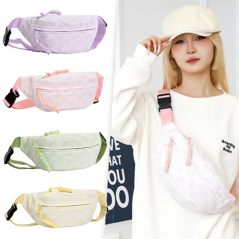 Women's Waist Bag Adjustable Rain Bag Water Resistant Waist for Travel Running Cycling