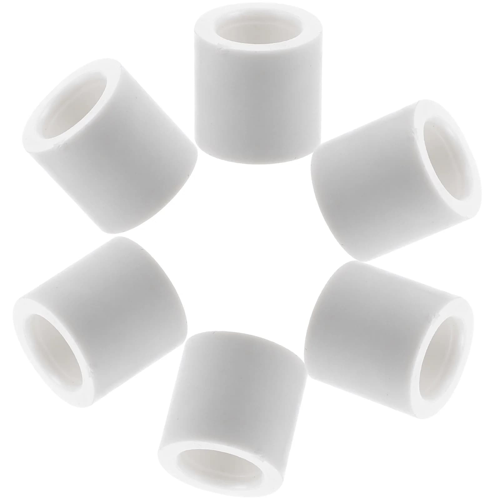 6 pezzi sostituibili puntali per stecche da biliardo punte protettive per biliardo cerchi da biliardo parti di ricambio in plastica per bastone leggero