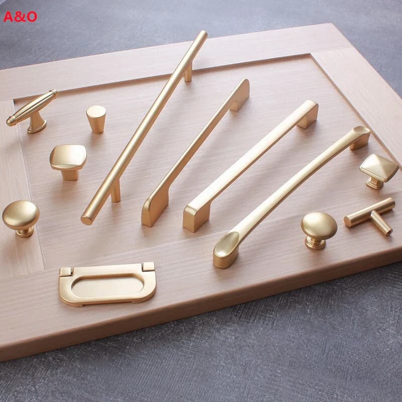 Maniglie Cassetto Armadietto Mobili Maniglie da cucina per Manopola dell'armadio Porta Cassetto Mobili Cucina Semplicità Hardware Perla Dorata