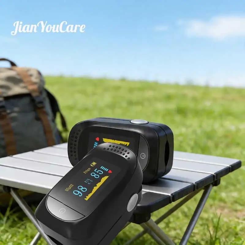 Ossimetro Digitale da Dito JianYouCare, Misuratore di Ossigeno nel Sangue, Frequenza Cardiaca, Saturazione, Allarme, Dispositivo Medico per la Salute