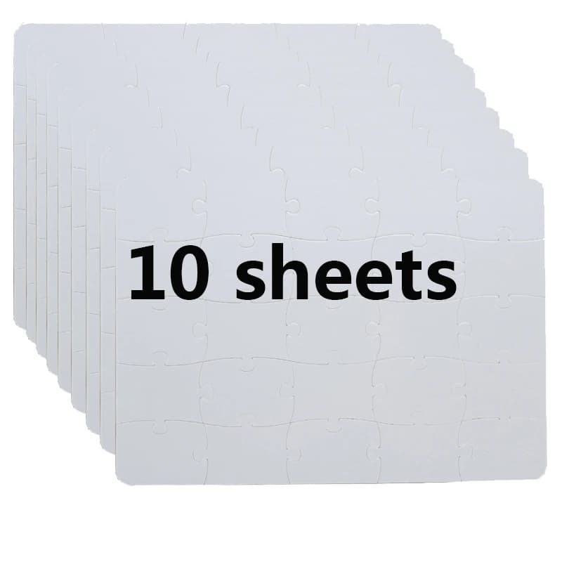 Puzzle vuoti a sublimazione da 10 fogli con stampa su un solo lato per il trasferimento di calore