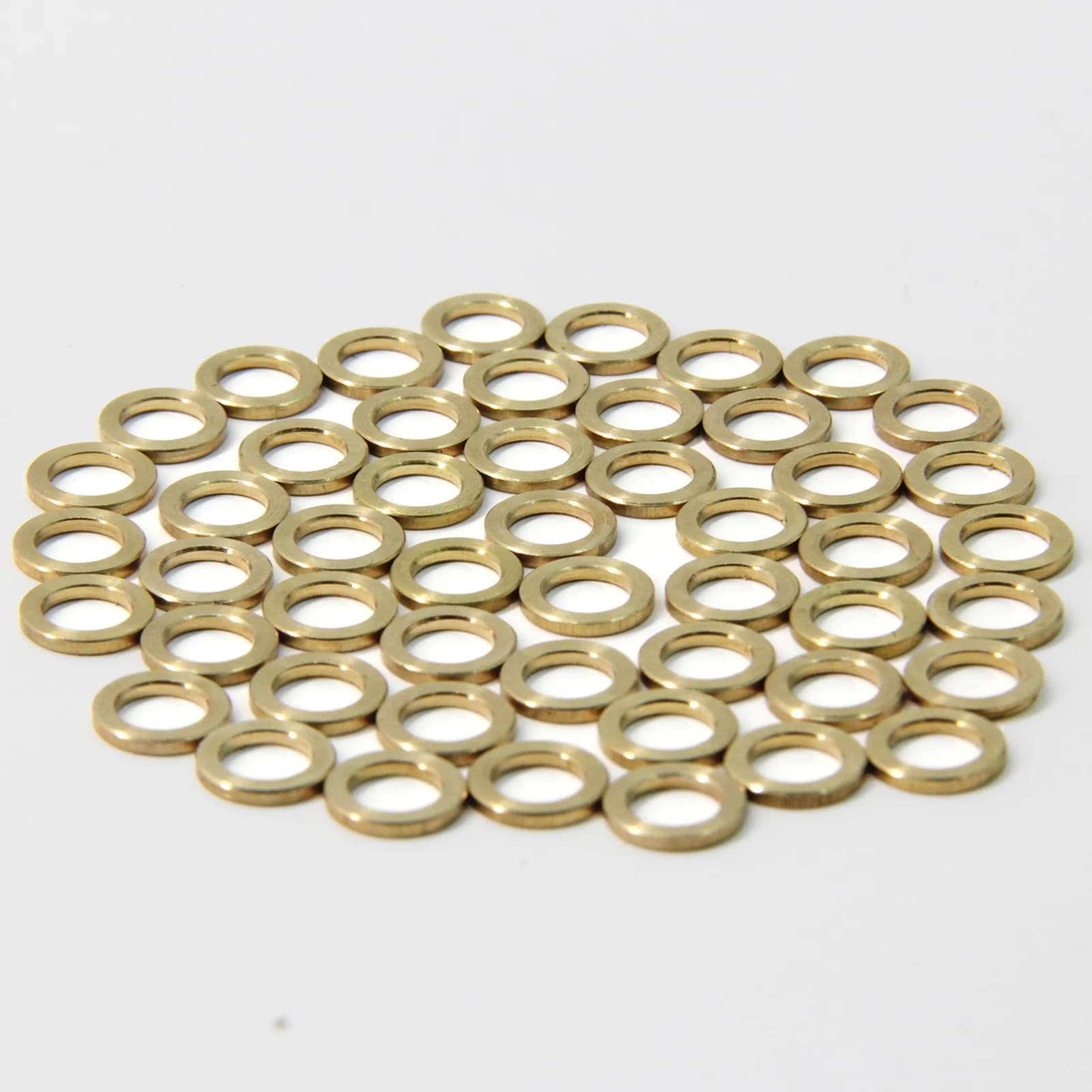 Befenybay 50 pz/pacco Mini V Ruota Spessori di Precisione 5x8x1mm Ottone Guarnizione Piatta Distanziatore per Mini V-Wheel Kit parti della stampante 3D