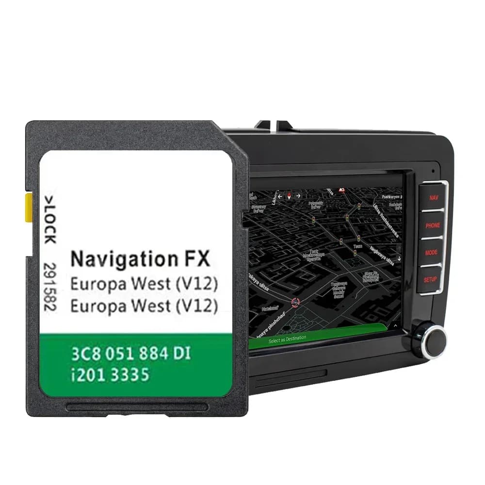 Scheda di Memoria SD per Navigazione FX V12 Nav per VW Amarok (2H) Jetta 2010-2019 Auto