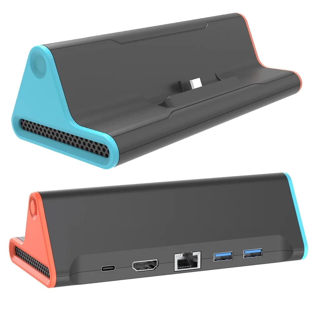 Dock station TV per Nintendo Switch 2 con 4K compatibile HDMI/Porta Type C/Porta USB/Docking station di ricarica da 100 W per Switch 2