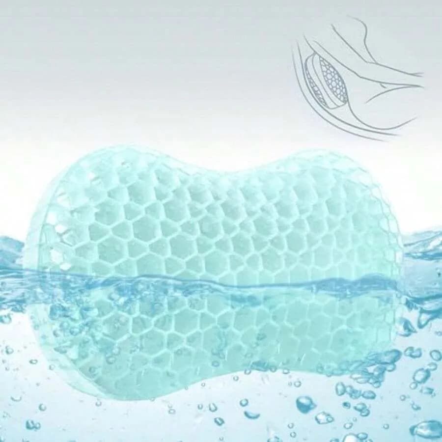 Bath Jello Gel Bath Pillows Lumbar Pillow For Bathtub Back Port Pillow Gel Pillow With Non-Slip Suction Cups For Lumbar Back Re