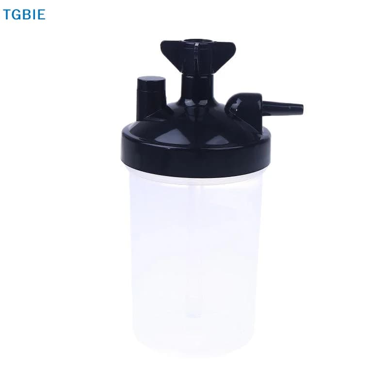 Umidificatore a bolle per concentratore di ossigeno con connettore a gomito per tubi