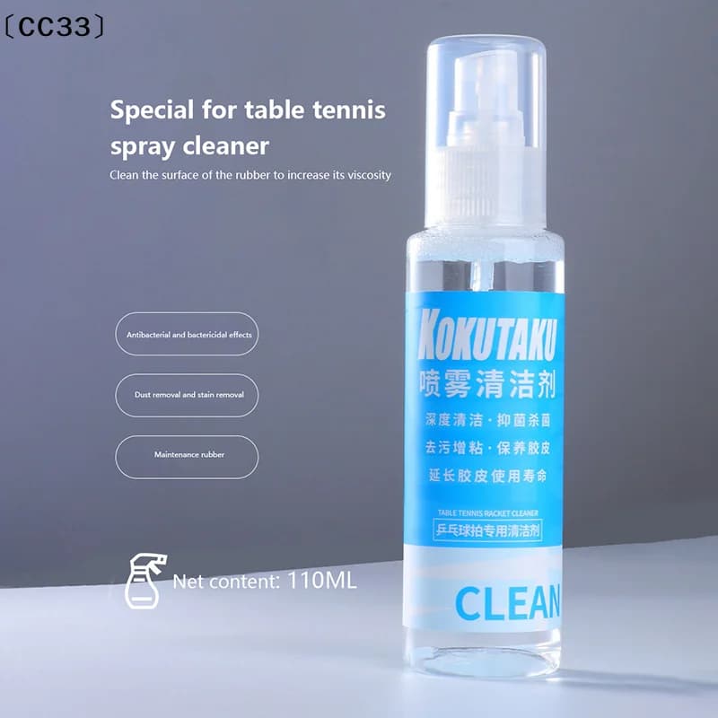 Ping pong rack cleaner, table tennis rack cleaner, maintenance and protection of ping pong racks, 110 ml spray bottle