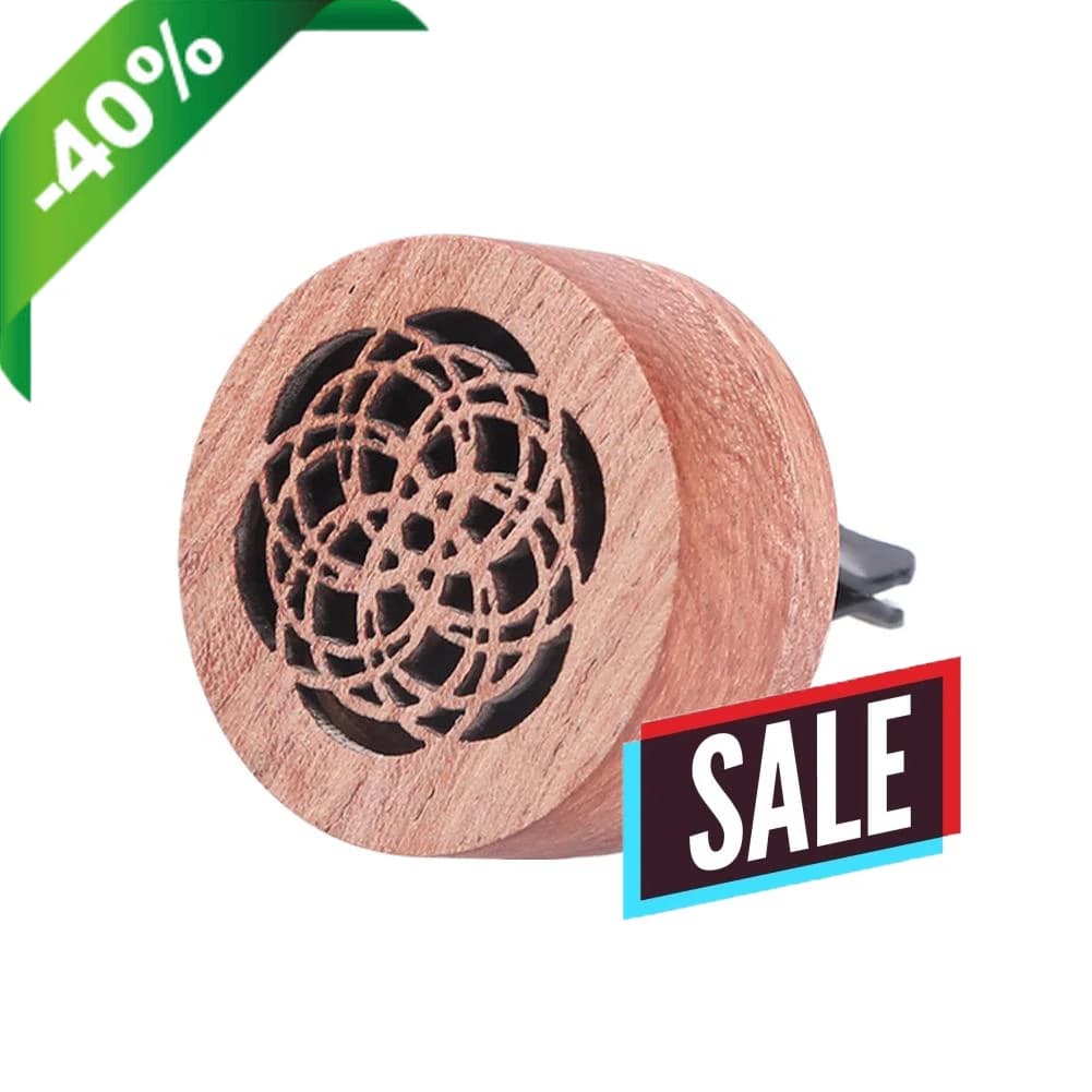 Passive deodorant diffuser for environments with aromatherapy vent clip, car diffuser, wood essential oil, home and office