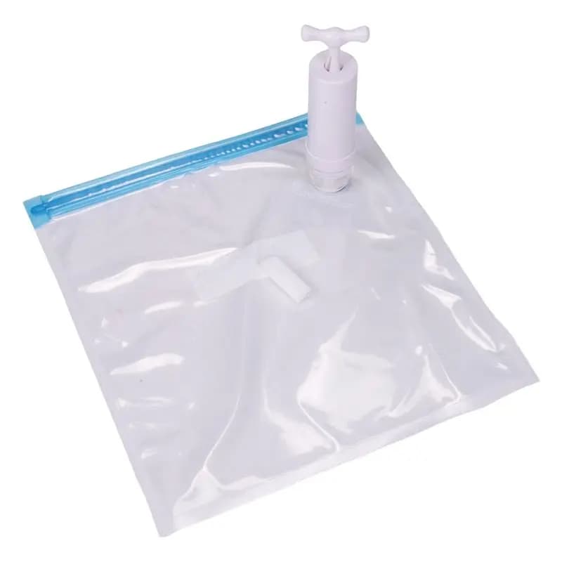 Sacchetti Sous Vide A99U, Confezione da 15, Riutilizzabili, per Conservazione Alimenti Sottovuoto Elettrica, con 1 Pompa Manuale, Sacchetti Sigillati in 2 Misure, 4 Clip