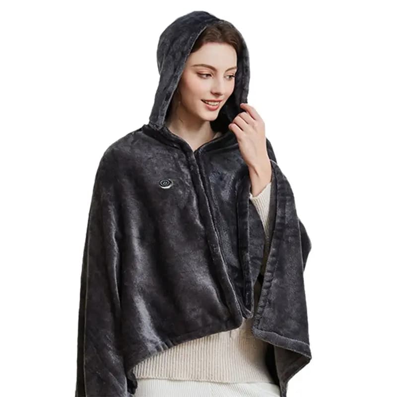 RTENTE-USB Heating Blanket, Portable Electric Blanket, Plug-In Heating Warm Shawl Blanket Temperature Control Heating Blanket