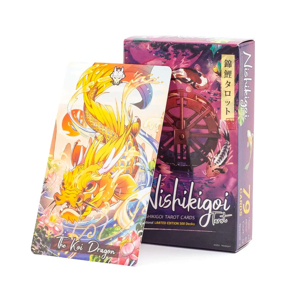 Nishikigoi Tarocchi 78 pz 10.3*6 cm Versione Inglese Divinazione Giochi Da Tavolo Kit Festa Astrologia Carte Oracle
