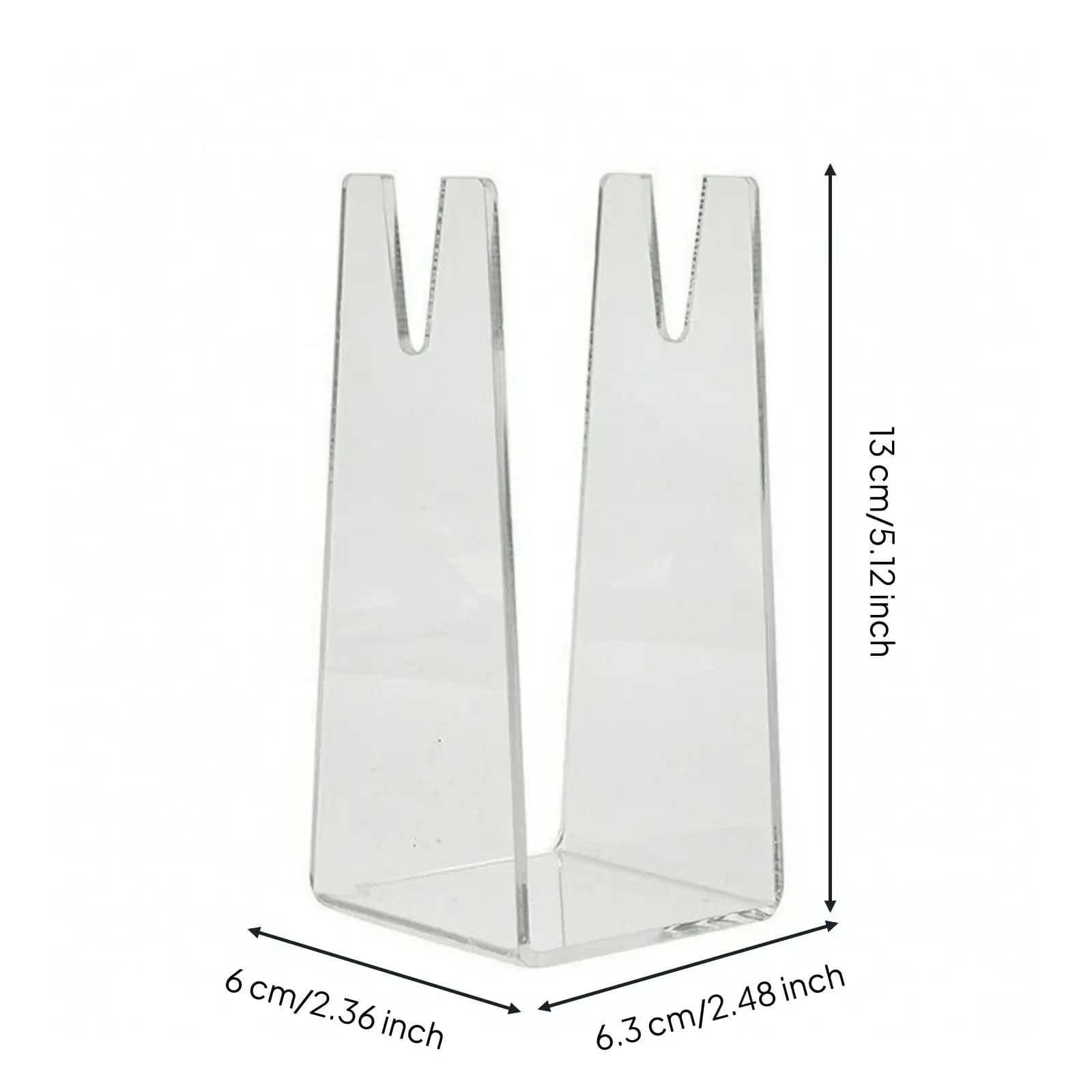 Acrylic Paddle Stand Compact Vertical Rack Tidy Storage Base for Table Tennis Racket Home
