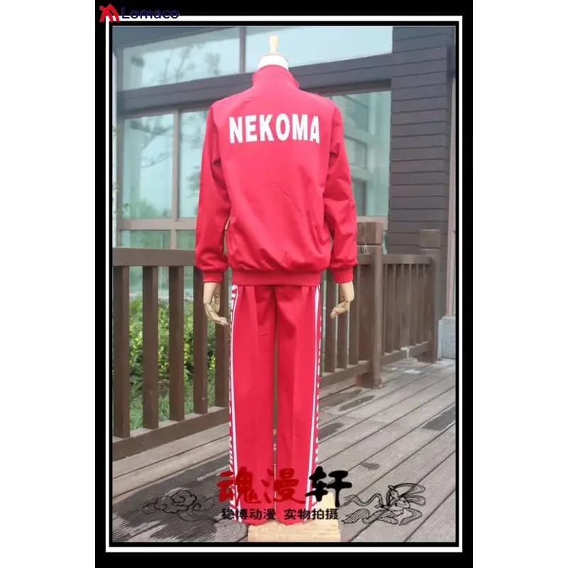 CyNEKOMA High School Volleyball Team Unisex Jacket Coat and Long Pants Training Suit Sportswear Uniform