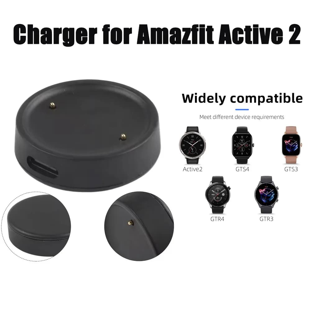 Replacement Charger with Lanyard Charging Cable For Amazfit Active2/GTR3/GTS3/GTR4/GTS4 USB Smart Watch Charger
