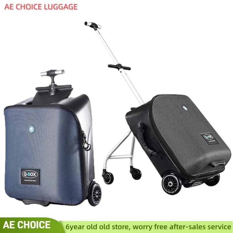 Lazy rolling bagagli baby car cabin valigia da viaggio trolley case su ruote per bambini sit on bagaglio carry-ons scatola per il risparmio di manodopera