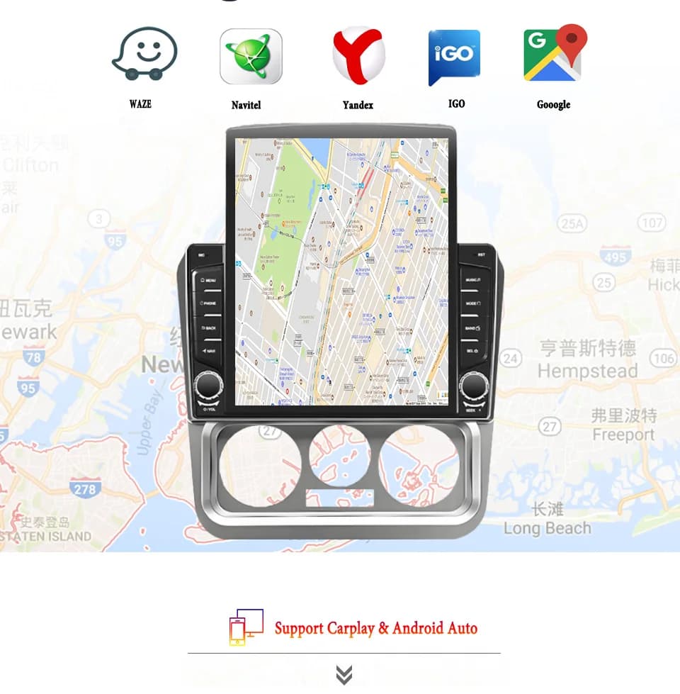 Autoradio Android 14 8G+128G per Geely CK 2008 2009 2011 2016, Sistema Multimediale con GPS, DVD, Carplay e Tablet PC