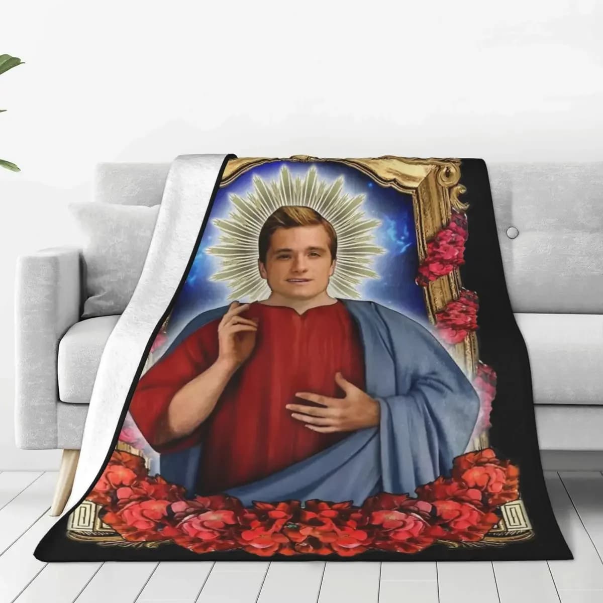 Saint Josh Hutcherson coperta coperta flanella leggera coperta sottile per la trapunta della camera da letto del divano di casa