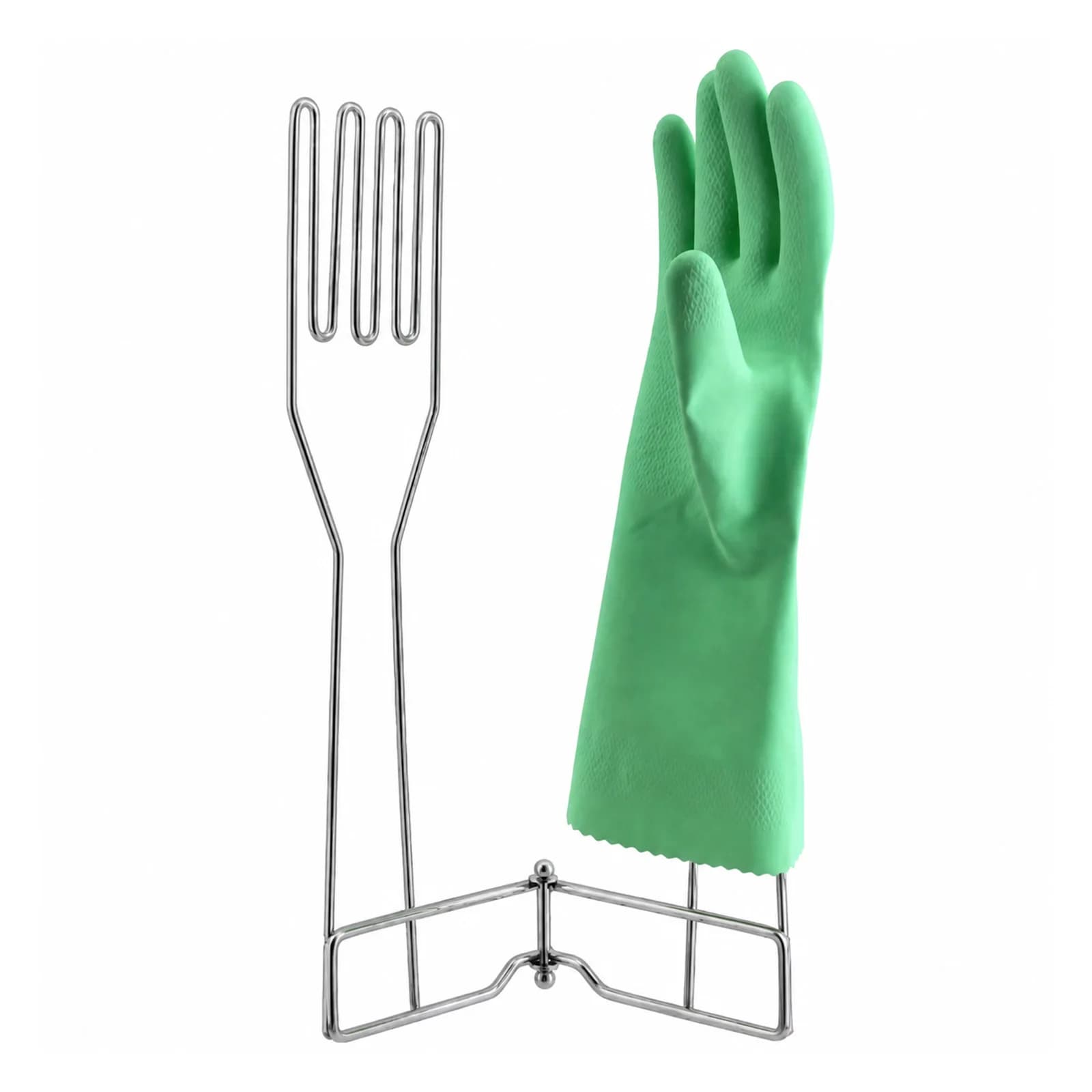 Foldable Kitchen Glove Drying Rack Carbon Steel Multifunction Drain Stand Space Saving Airflow Holder for Rubber Latex Heat