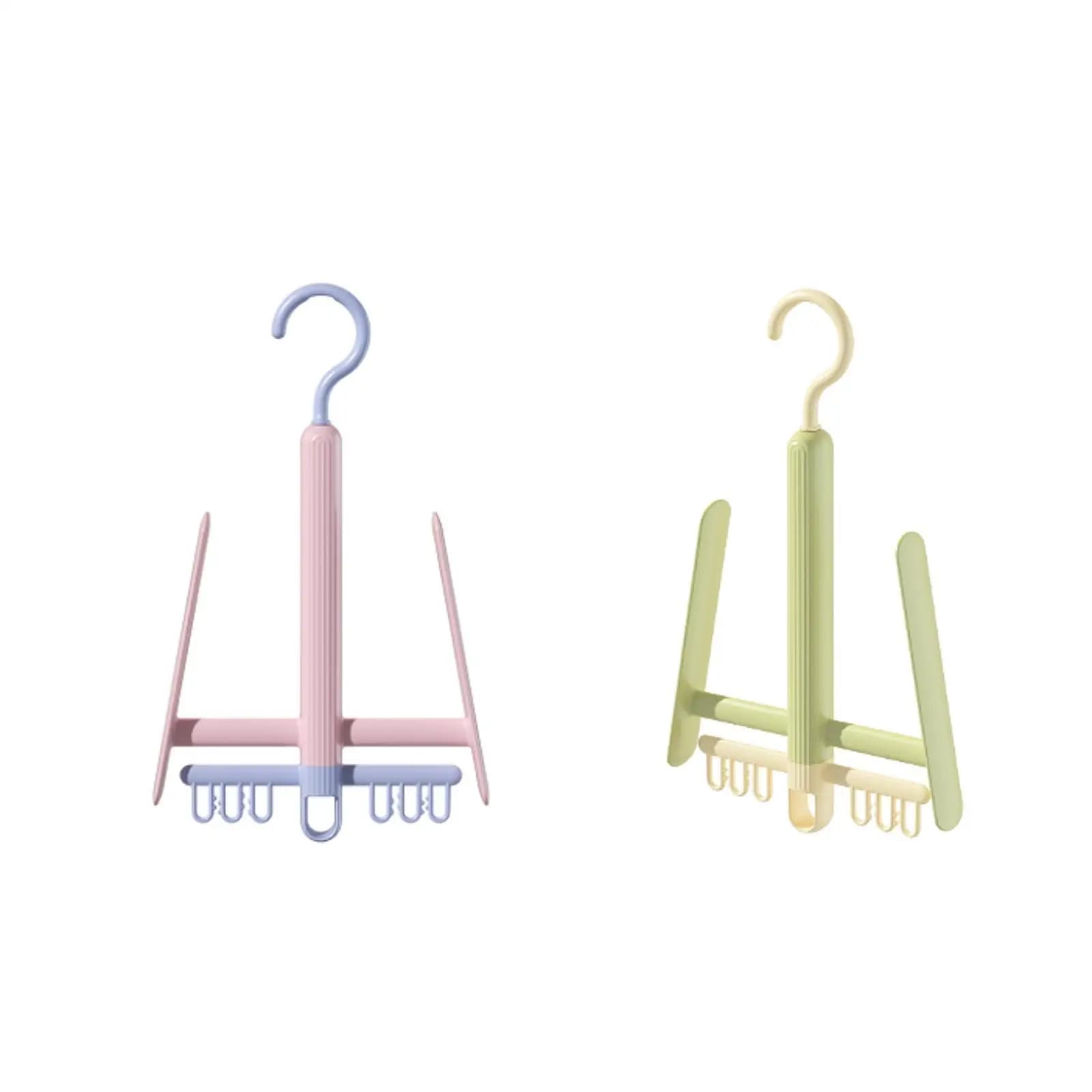 Shoe Hanger Sneakers Drying Rack Space Saving Storage Shoe Tie Rack Multipurpose Rotating Organizer for Indoor, Bathroom,