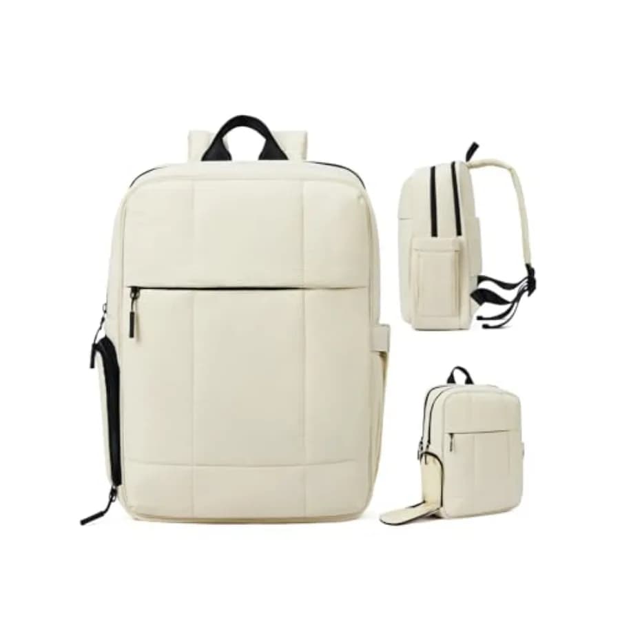 Zaino da Viaggio Leggero Approvato per il Trasporto in Cabina, Zaino Sportivo Imbottito con Scomparto per Scarpe, Borsa da Viaggio per Oggetti Personali, 15.6