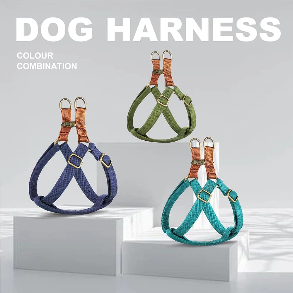Nuovo imbracatura per cani personalizzata Imbracature per cani in nylon riflettente Gilet Imbracature per targhette identificative per animali domestici incise gratuite per cani di taglia piccola, media e grande carlino