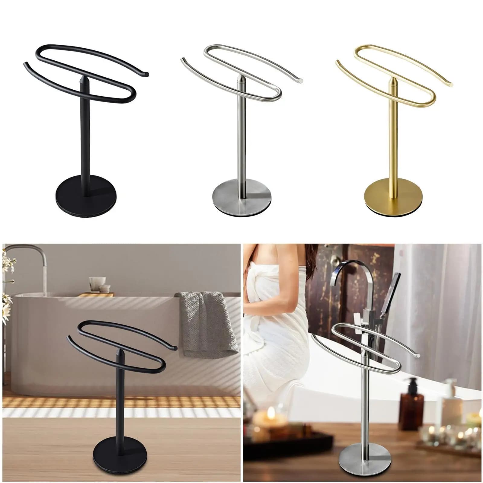 Portasciugamani Organizzatore da bagno Portasciugamani a forma di T Portasciugamani da appoggio per cucina Bagno Controsoffitto Hotel