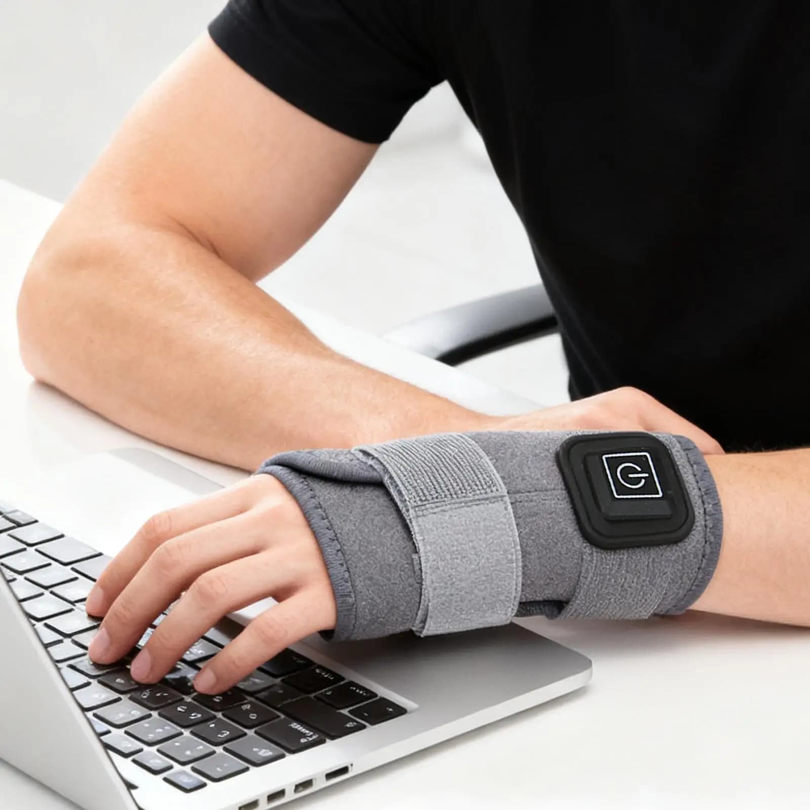 Tappetino riscaldante per polso USB per alleviare il dolore, scaldasalviette per tunnel carpale plug-in e regolabile a 3 temperature, tutore di supporto per il pollice, uso quotidiano