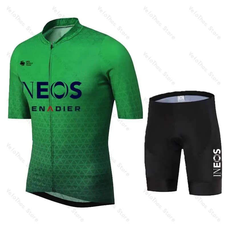 Cycling Set Short sleeve Jersey and Bib Shorts Pro Race Bicycle Clothing Suit Summer MTB Ropa Maillot Breathable Ineos 2026 Men