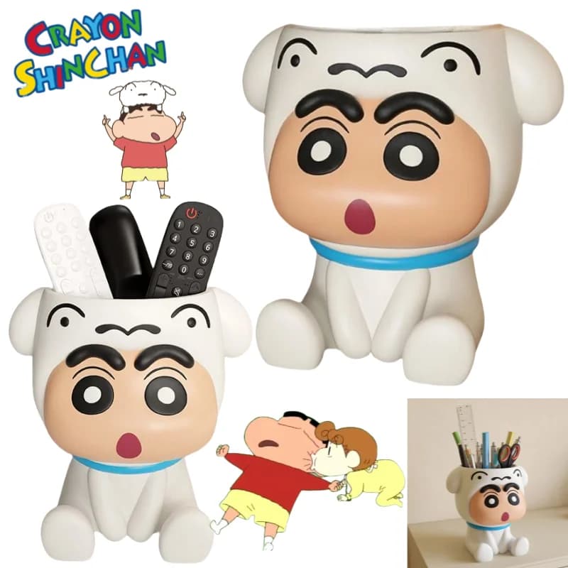 Crayon Shin Chan Anime Supplies School for Students Decorative Box Cartoon Ornamental Wallet Gift Toy for Boys and Girls