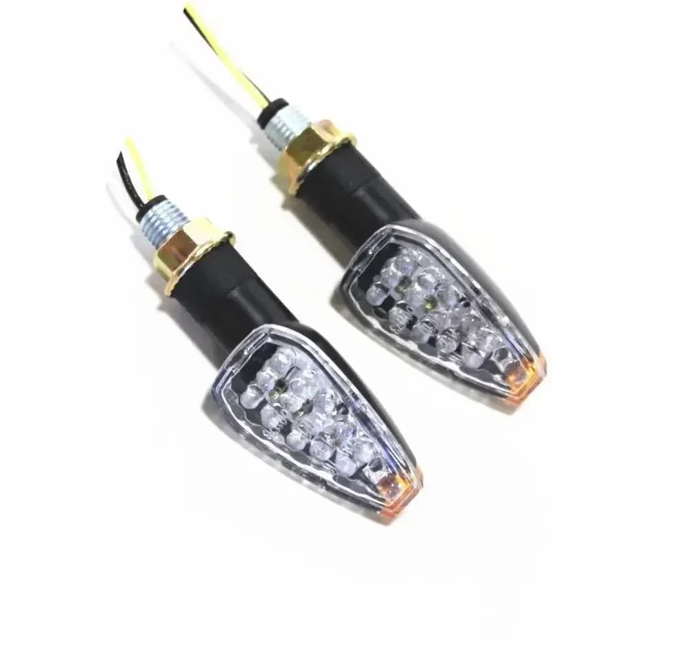 Indicatore di direzione per moto a LED doppio sport per bici da cross per Honda Kawasaki Suzuki Yamaha