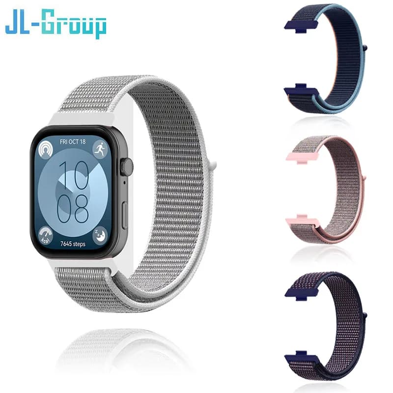 Cinturino in nylon per Huawei Watch Fit 3 4 Bracciale di ricambio Cinturino in nylon con cinturino regolabile Cinturino morbido Huawei Watch 4 Pro