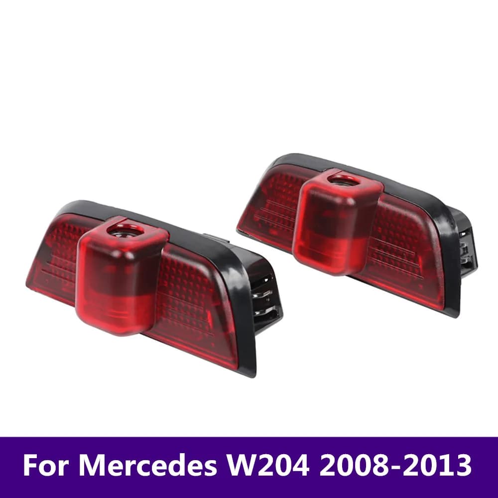 Luci LED di benvenuto a proiezione per interni auto, accessori per Mercedes Benz W204 Classe C C200 C260 C280 C230 C300