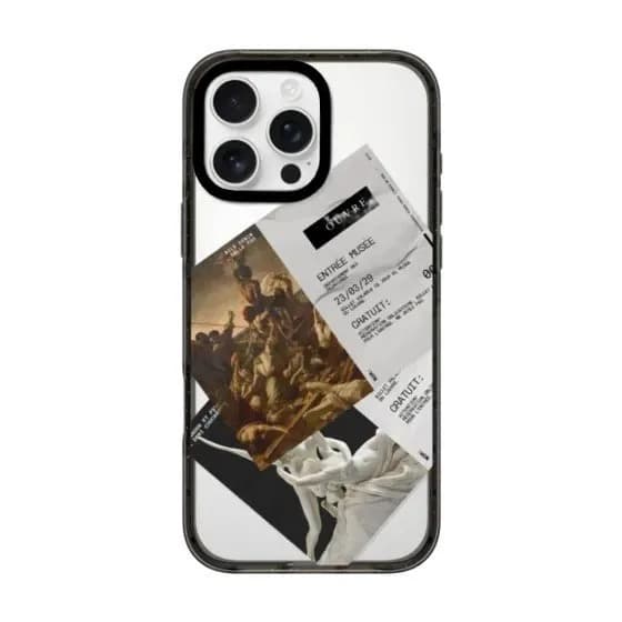 Magazine Cover 2.0 Acrylic Black Border Magnetic Phone Case Cover for IPhone 12 13 14 15 16 17 Pro Max Case