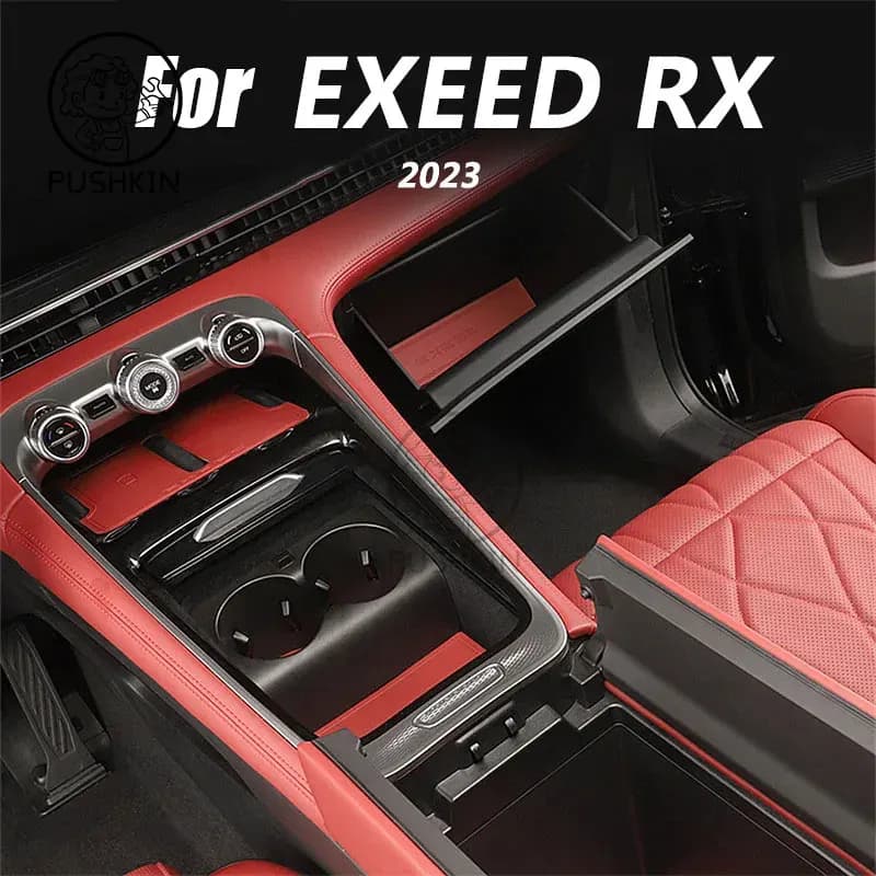 For Chery EXEED RX 2023 2024 Rubber Mat Door Groove Anti-slip Cup Cushion Gate Slot Coaster Dust-proof Car Accessories