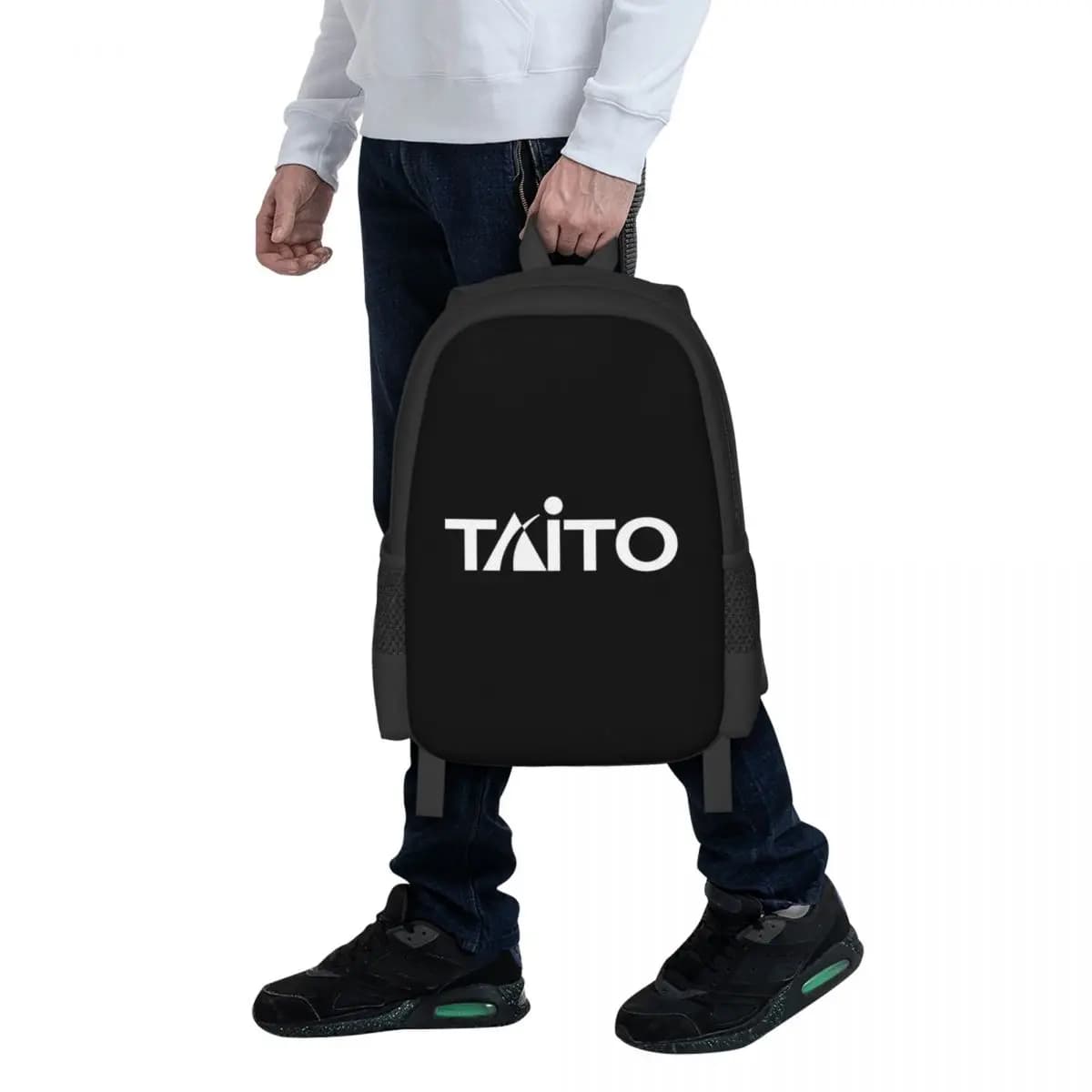 Zaino nero Taito For The Vewlix Arcad per studenti, borsa da scuola, zaino da viaggio per escursioni, per uomo e donna, borsa a tracolla alla moda
