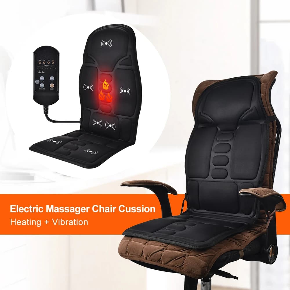Soft Vibration Armchair cushion for whole body Back neck massage cushion Home Office Car Use Relaxation