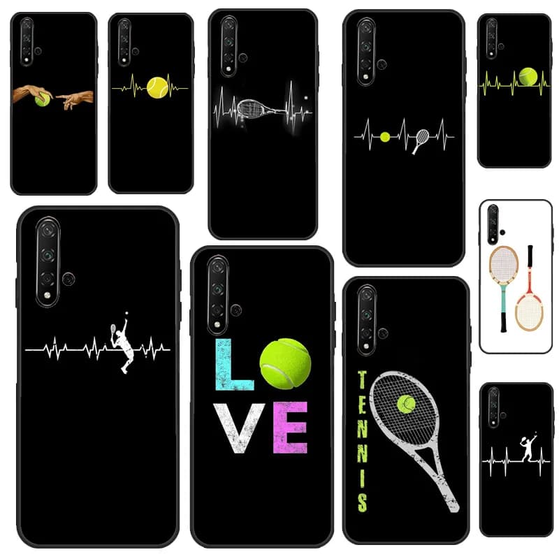 Custodia a forma di racchetta da tennis per Huawei Nova 3i 7i 8i 11 12i 9 10 SE Y60 Y61 Y70 Y72 Y73 Y90 Y91 P20 P30 Pro P40 Lite