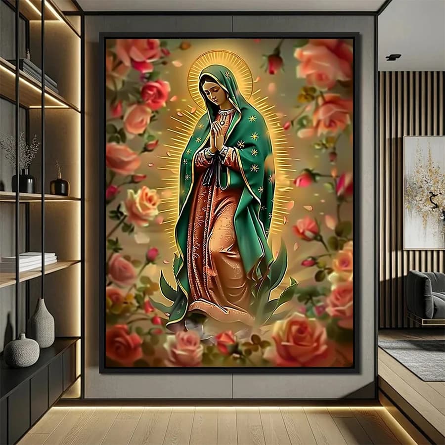 Full Diamond Embroidery Kit New Religious Madonna Handicraft Diamond Painting Cross Stitch Home Decoration