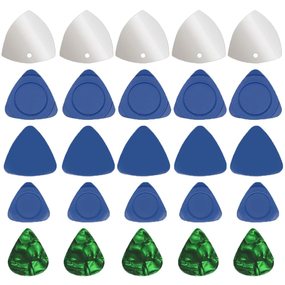Strumento di apertura a leva in plastica triangolare universale da 50 pezzi per iPhone, telefono cellulare, laptop, tavolo, schermo LCD, smontaggio, plettri per chitarra
