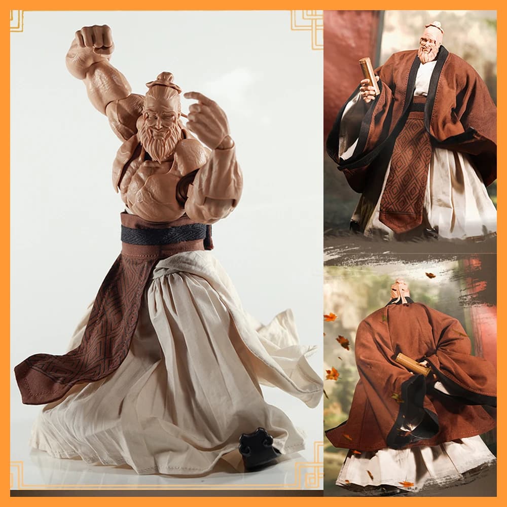 【Solo vestiti】Romankey Scala 1/12 Super Mobile Maschio Nude Big Man Confucio Panno Confucian Uniforme per 6 "Action Figure Modello