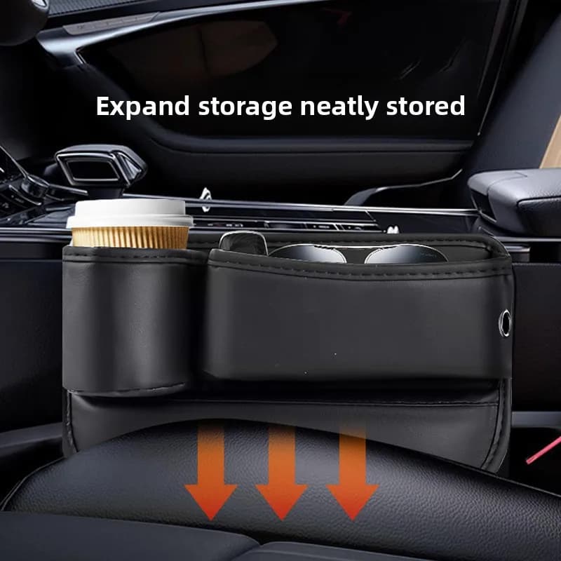For Mercedes Benz Class C W205 C63 C180 C200 C300 S205 2014 ~ 2021 Car seat lateral Gap Storage box with bag holders Organizer bag kit