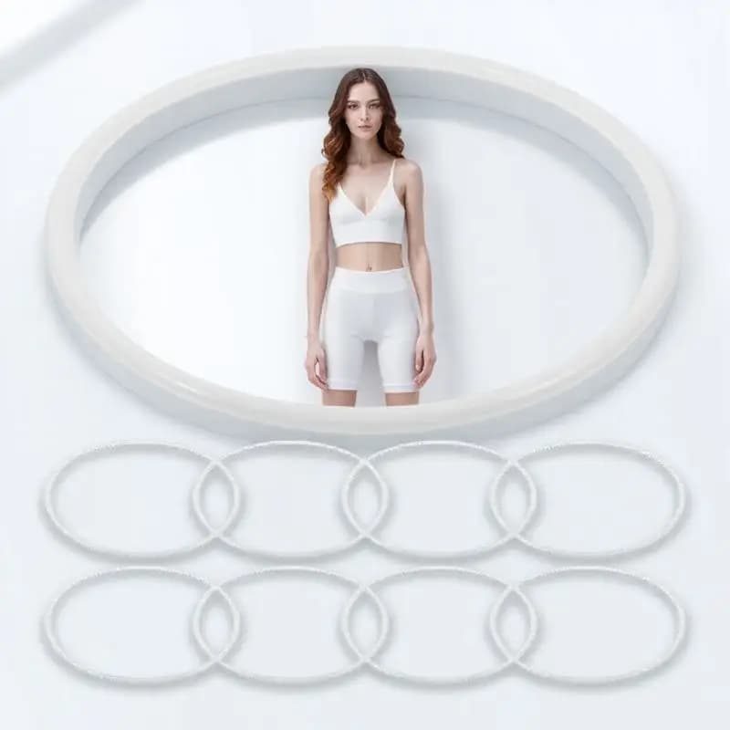 20Pcs Dreamcatcher Circle Plastic Ring 13Cm White Lightweight Strong Craft Hoop for DIY Wall Hangings Macrame Kit